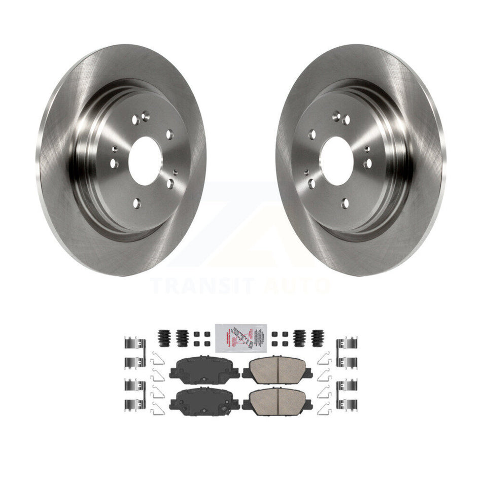 Rear Disc Brake Rotors And Ceramic Pads Kit For 2017-2024 Honda CR-V K8A-100767
