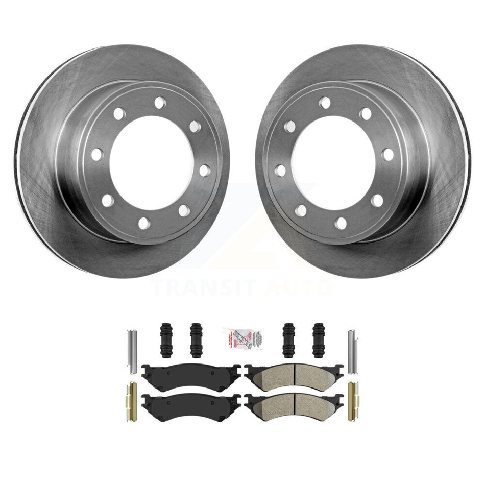 Rear Brake Rotor And Semi-Metallic Pad Kit For Ford E-350 Super Duty E-250 Econoline Club K8A-100770