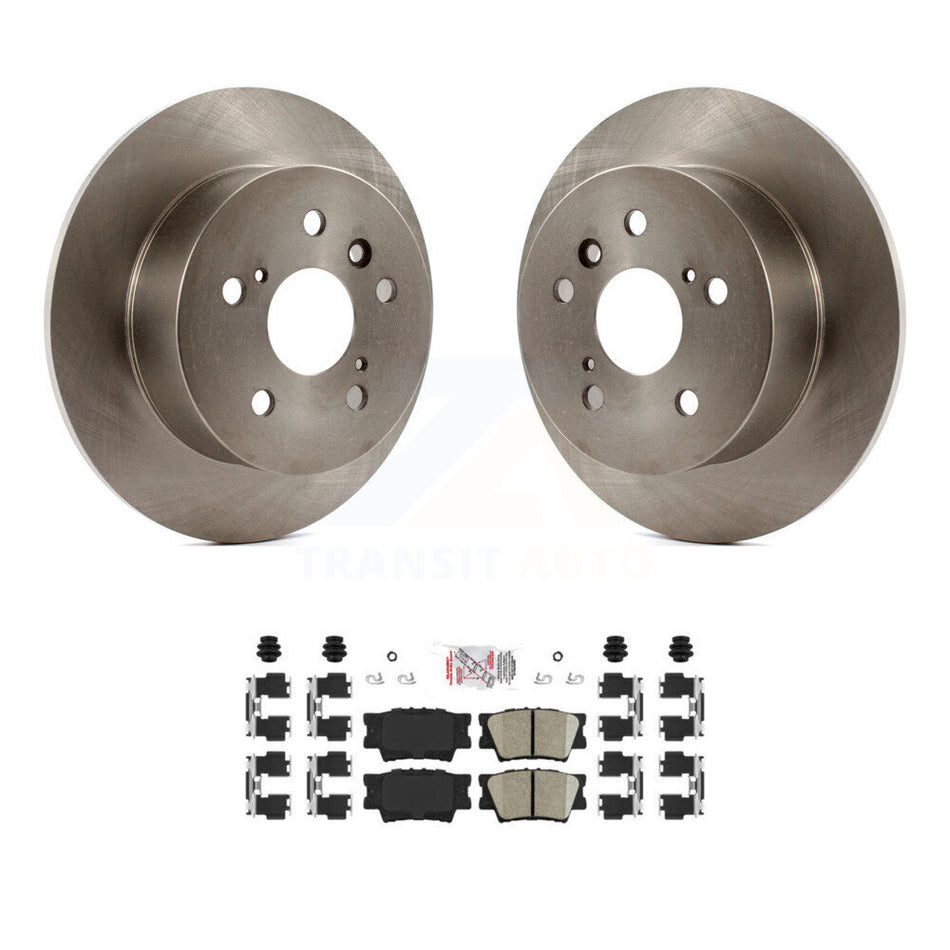 Rear Disc Brake Rotors And Ceramic Pads Kit For Toyota Camry Lexus ES350 Avalon K8A-100771