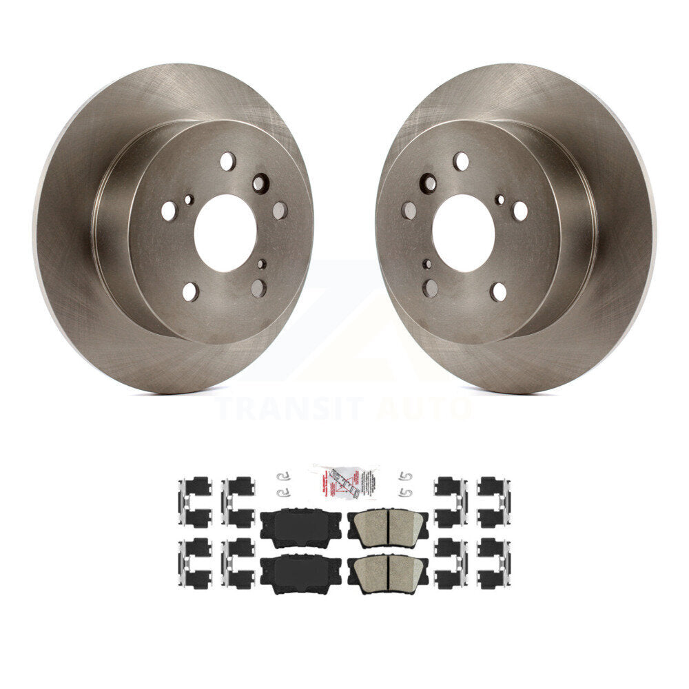 Rear Disc Brake Rotors And Ceramic Pads Kit For Toyota Camry Lexus ES350 Avalon K8A-100772