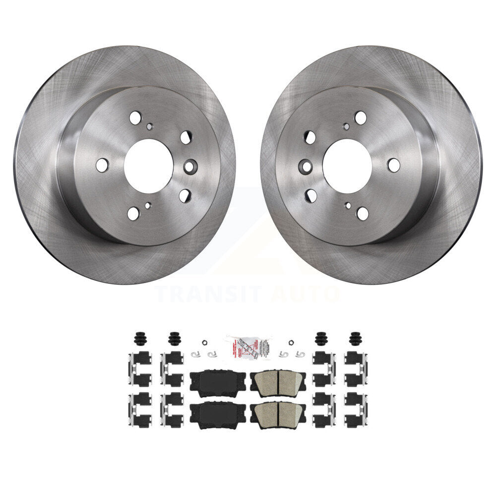 Rear Disc Brake Rotors And Ceramic Pads Kit For Toyota Camry Lexus ES350 Avalon ES300h K8A-100773