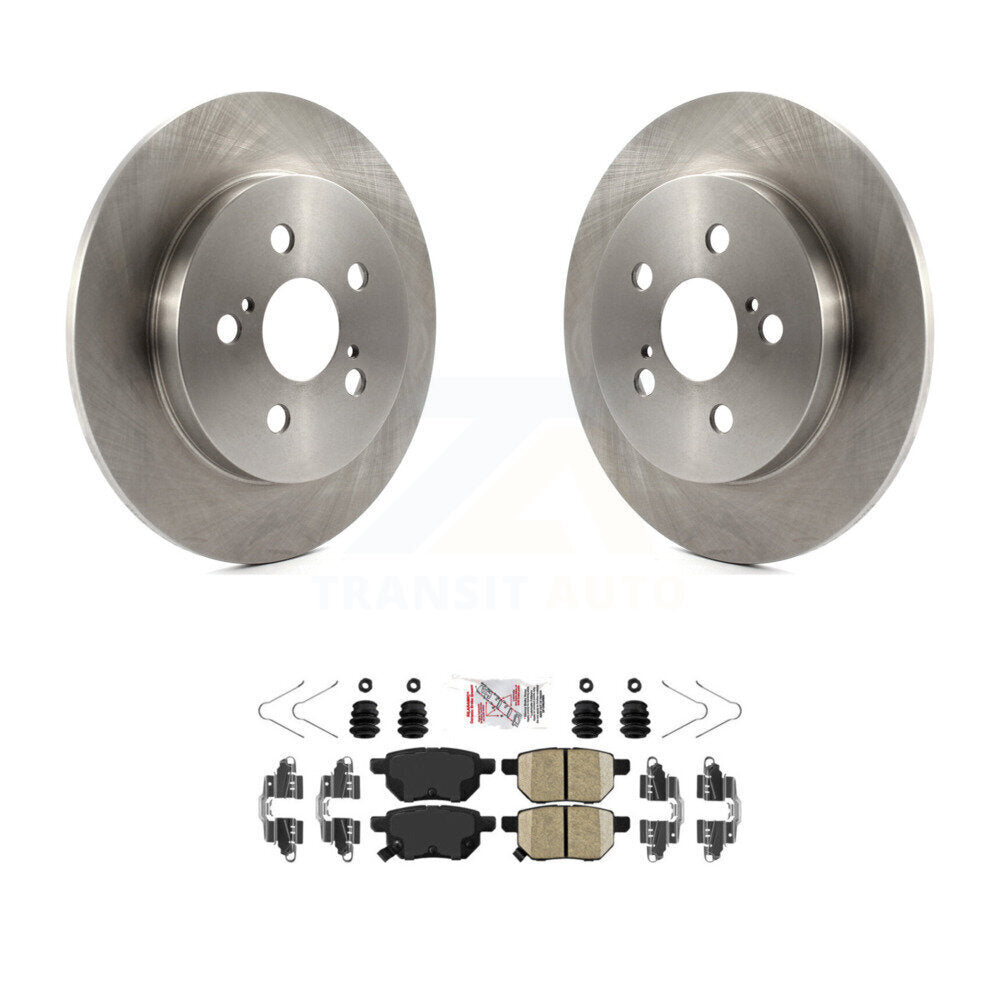 Rear Brake Rotor Ceramic Pad Kit For Toyota Corolla Matrix Prius Prime Pontiac Vibe AWD-e K8A-100778