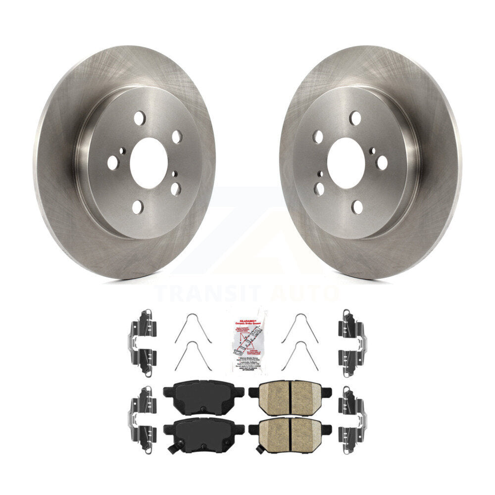Rear Brake Rotor Ceramic Pad Kit For Toyota Corolla Matrix Prius Prime Pontiac Vibe AWD-e K8A-100781