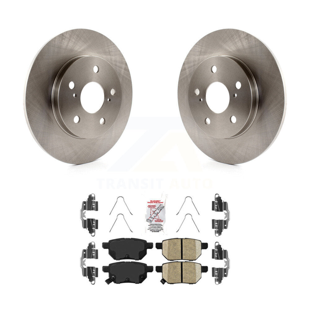 Rear Disc Brake Rotors Ceramic Pad Kit For Toyota Matrix Pontiac Vibe Corolla iM Scion xB K8A-100782