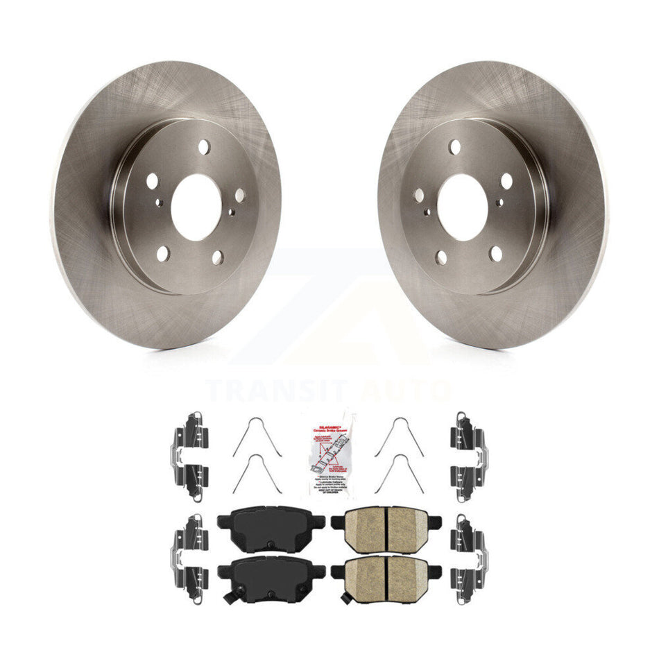 Rear Disc Brake Rotors Ceramic Pad Kit For Toyota Matrix Pontiac Vibe Corolla iM Scion xB K8A-100782