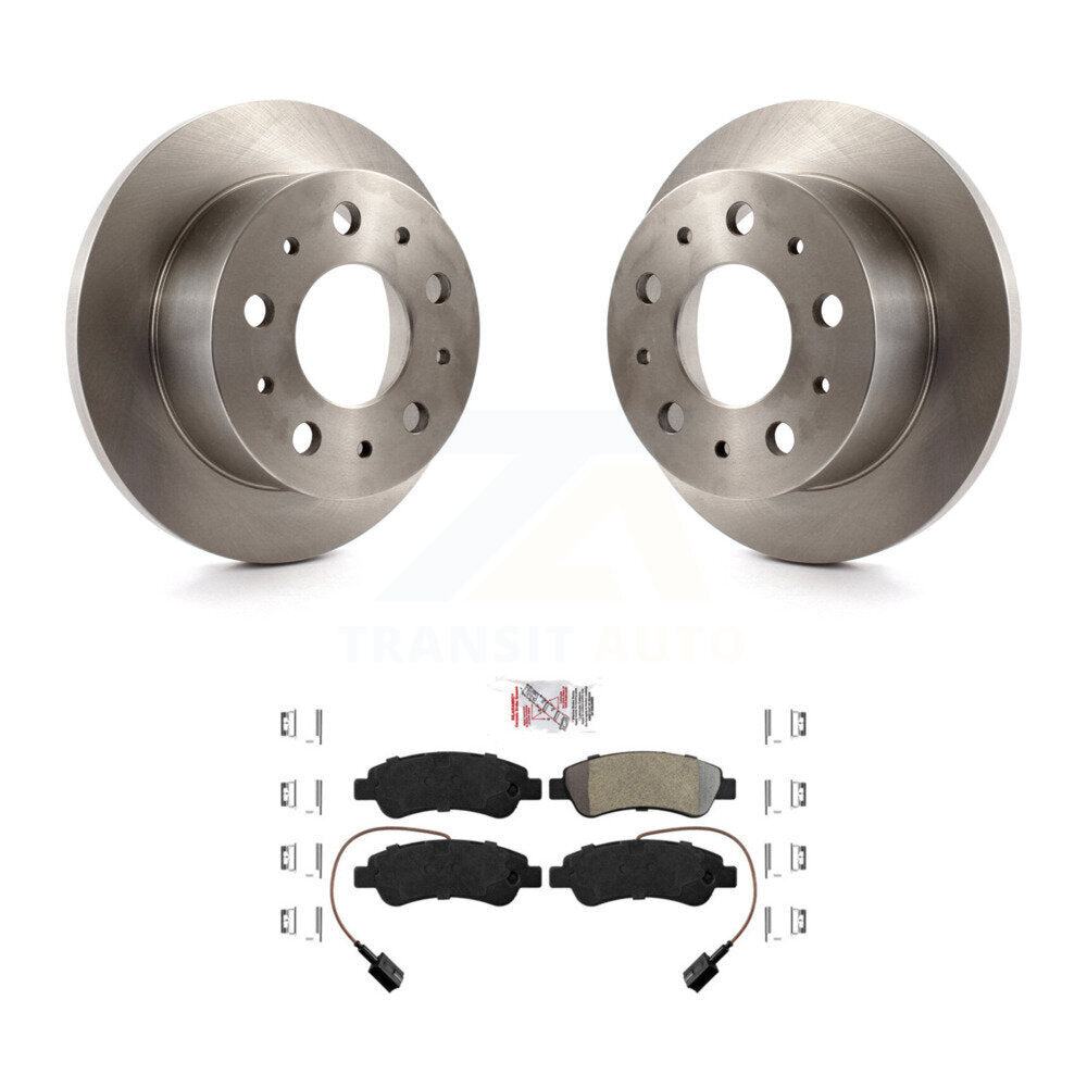 Rear Brake Rotors Semi-Metallic Pad Kit For Ram ProMaster 2500 3500 1500 With Solid Rotor K8A-100783