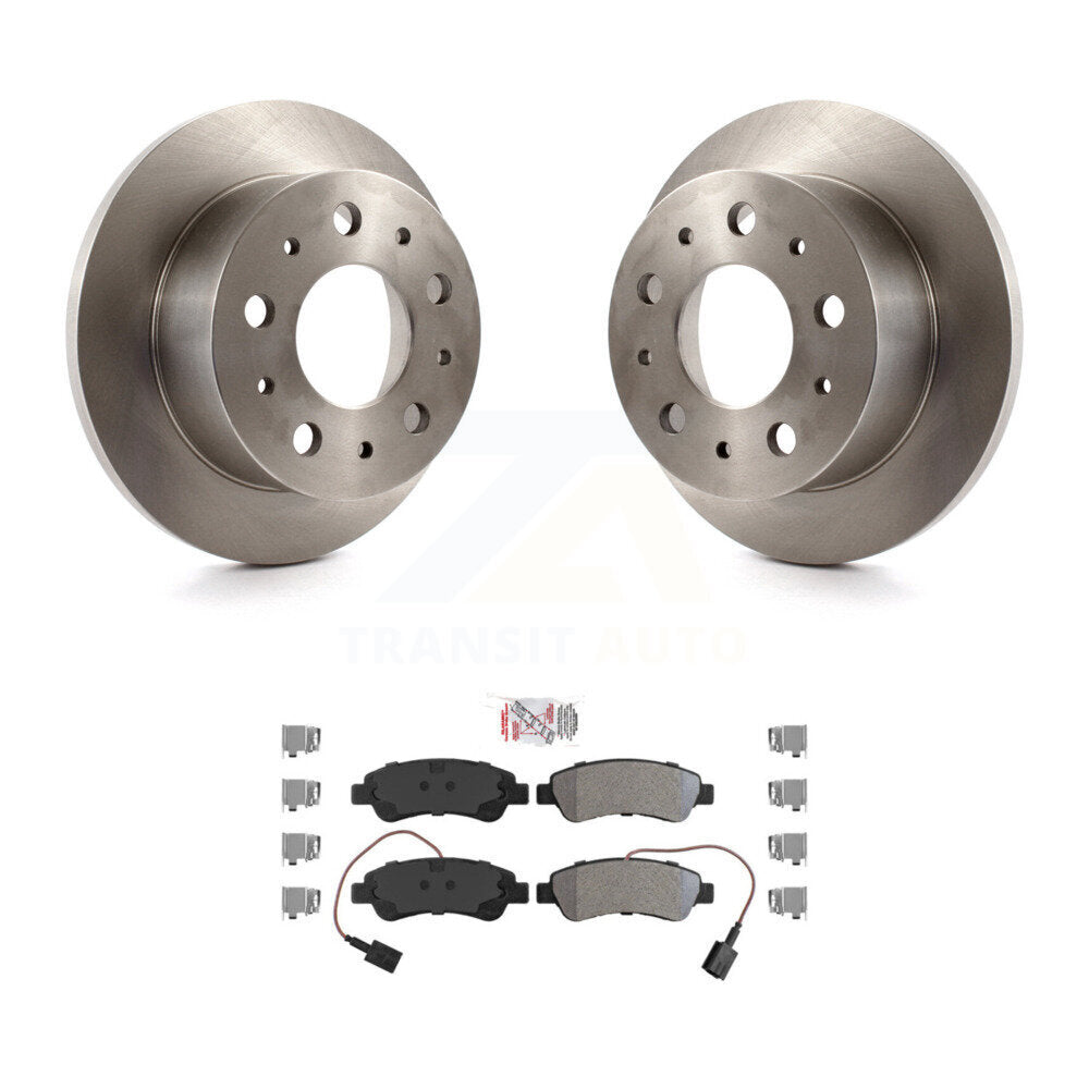 Rear Brake Rotors Semi-Metallic Pad Kit For Ram ProMaster 2500 3500 1500 With Solid Rotor K8A-100789