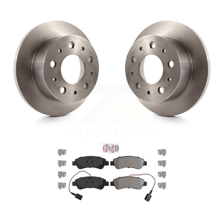 Rear Brake Rotors Semi-Metallic Pad Kit For Ram ProMaster 2500 3500 1500 With Solid Rotor K8A-100789
