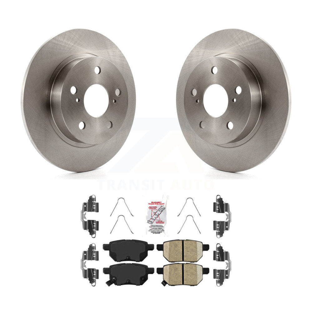 Rear Disc Brake Rotors And Ceramic Pads Kit For 2011-2016 Scion tC K8A-100794
