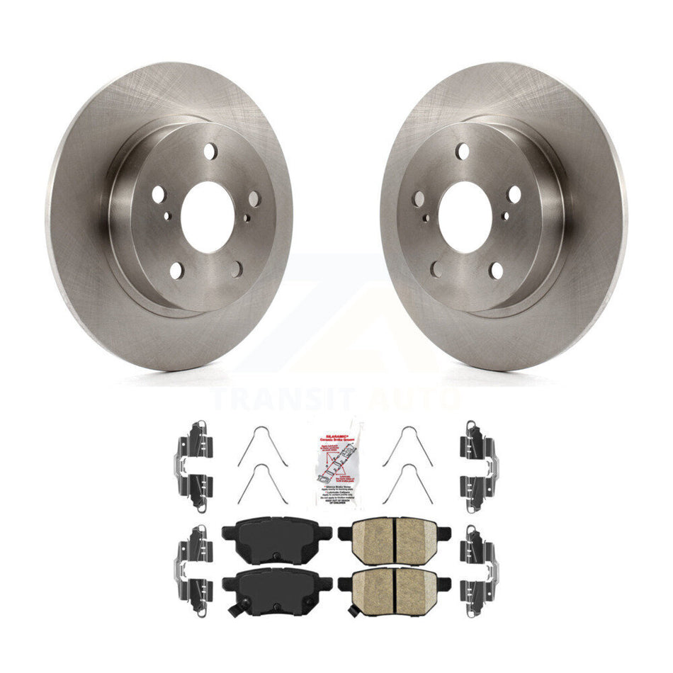 Rear Disc Brake Rotors And Ceramic Pads Kit For 2011-2016 Scion tC K8A-100794