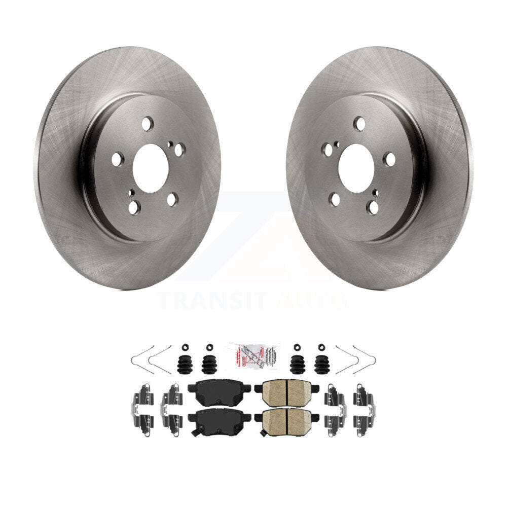 Rear Disc Brake Rotors And Ceramic Pads Kit For Lexus CT200h K8A-100795