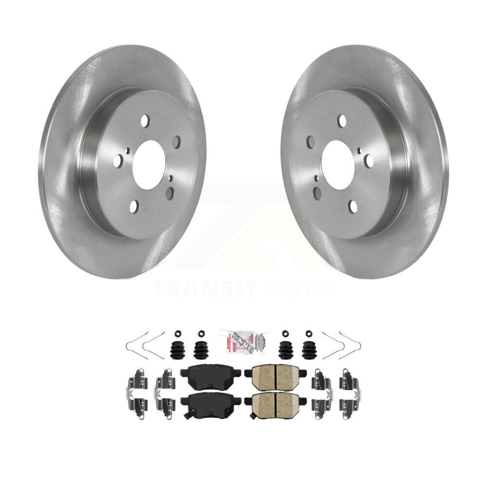 Rear Brake Rotor & Ceramic Pad Kit For 2019 Toyota Corolla 2.0L With Manual Parking K8A-100797