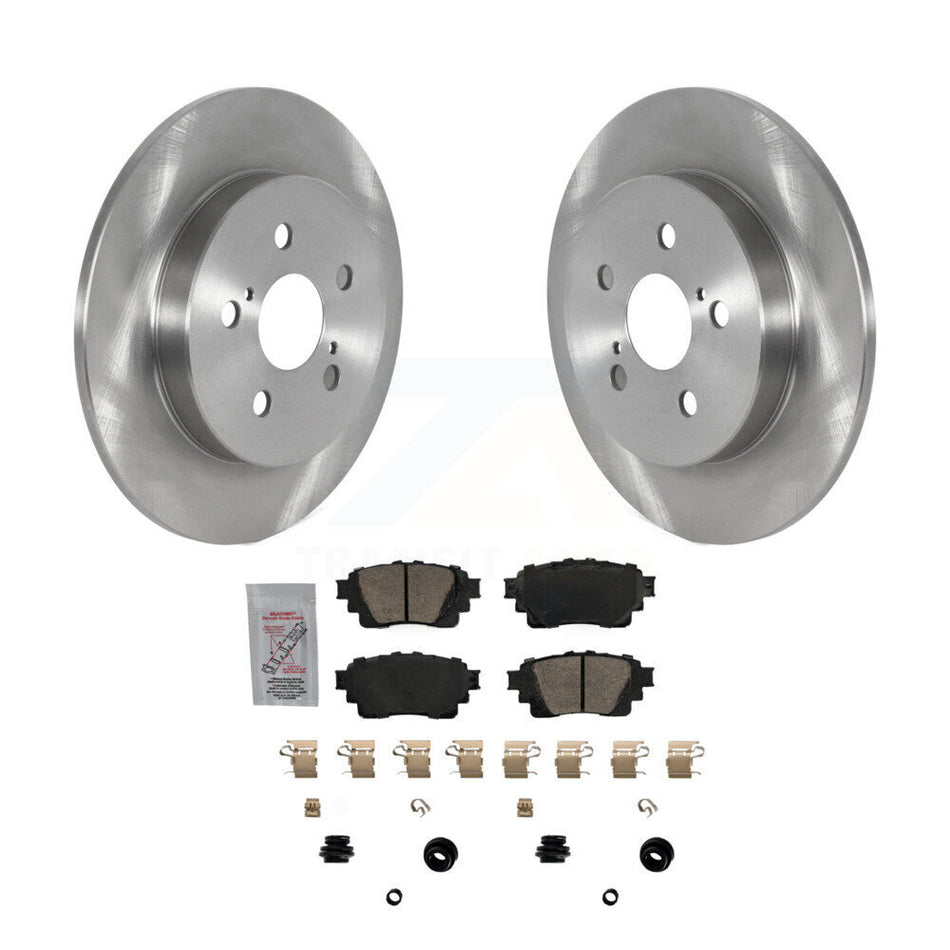 Rear Disc Brake Rotors And Ceramic Pads Kit For Toyota Corolla K8A-100799