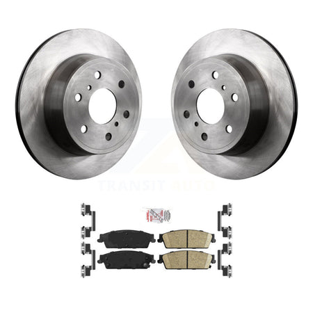 Rear Brake Rotors Ceramic Pad Kit For Chevrolet GMC Sierra 1500 Silverado Avalanche Tahoe K8A-100806