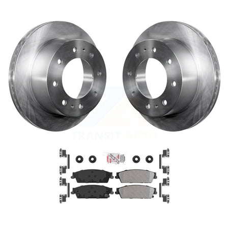 Rear Disc Brake Rotors And Semi-Metallic Pad Kit For 2011 Chevrolet Silverado 1500 Hybrid K8A-100807