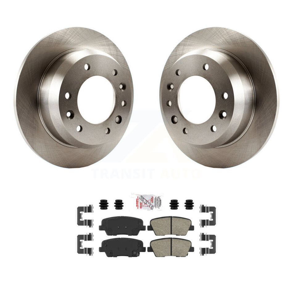 Rear Disc Brake Rotors And Ceramic Pads Kit For Kia Sedona Hyundai Entourage K8A-100812