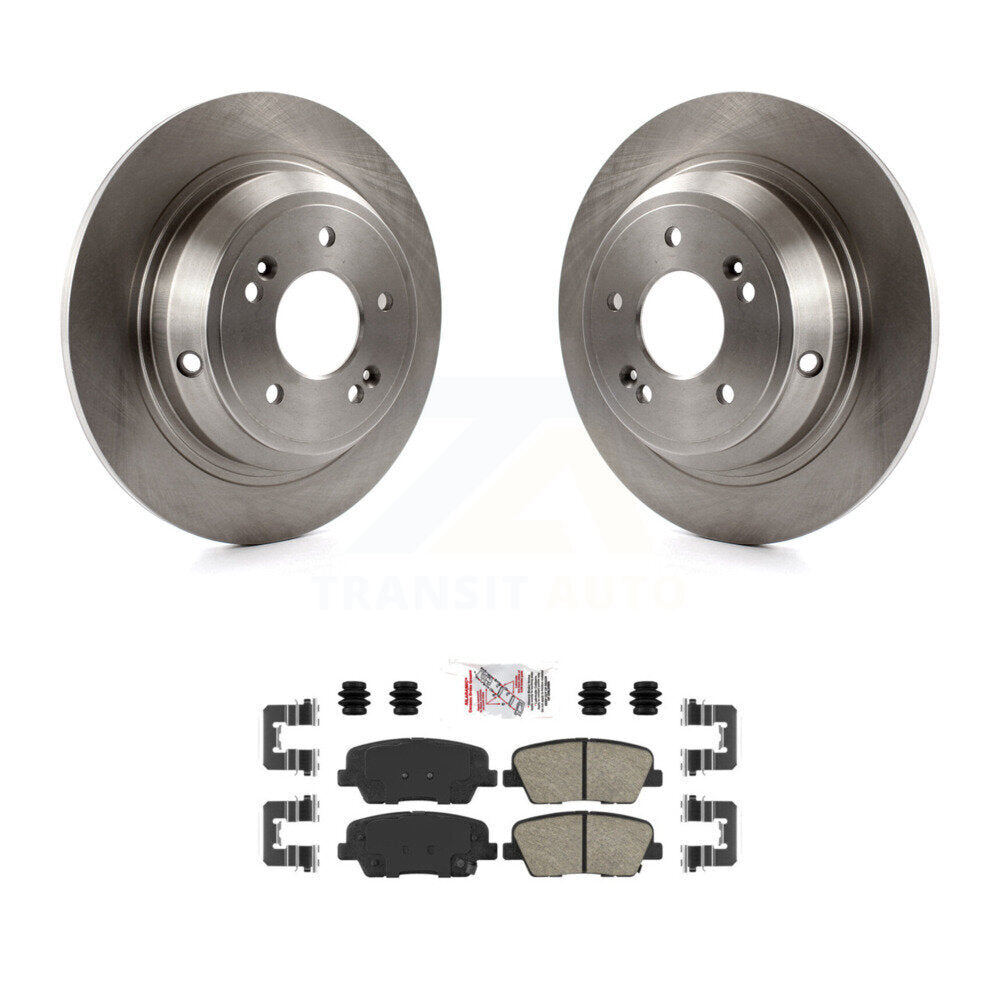 Rear Disc Brake Rotors And Ceramic Pads Kit For Hyundai Genesis K8A-100822