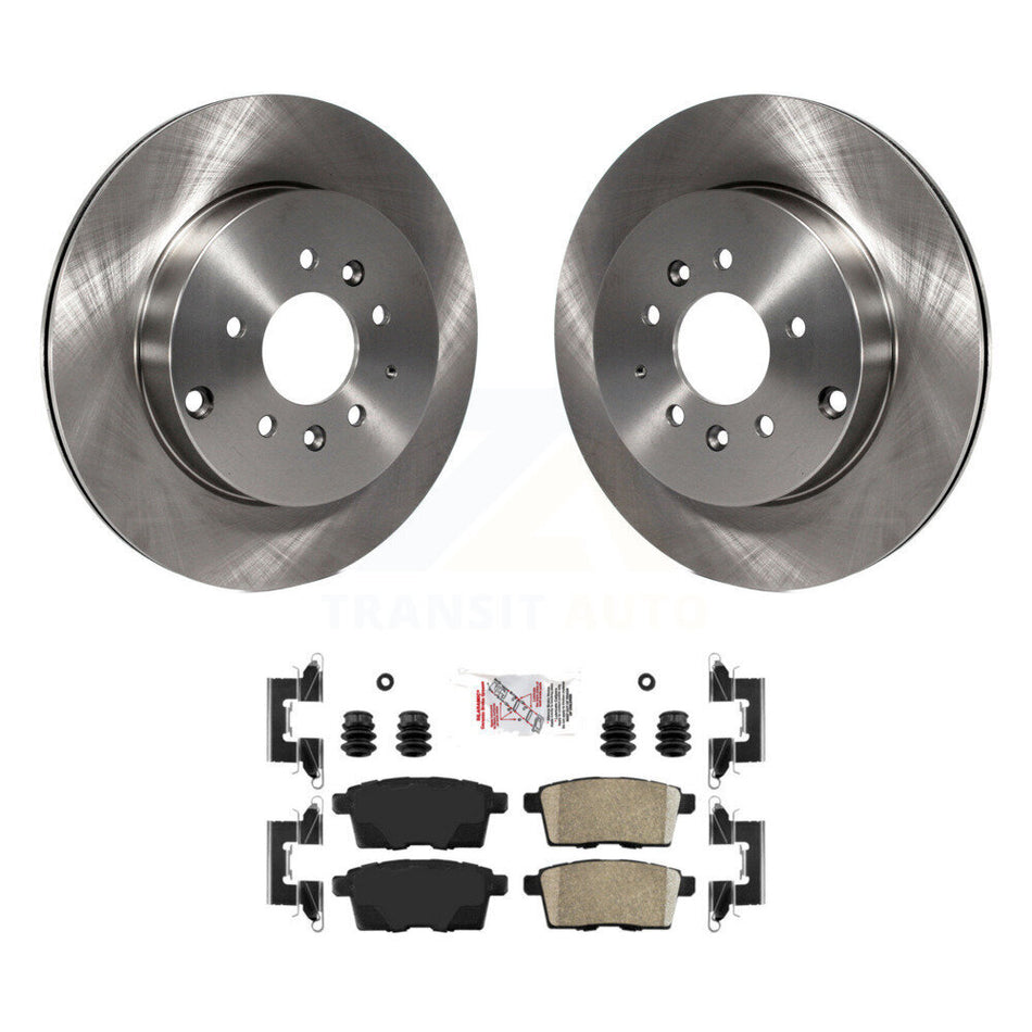 Rear Disc Brake Rotors And Ceramic Pads Kit For 2007-2015 Mazda CX-9 K8A-100834