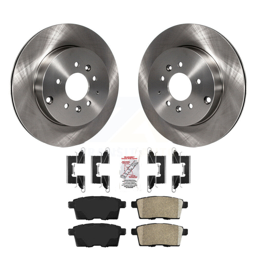 Rear Disc Brake Rotors And Ceramic Pads Kit For 2007-2015 Mazda CX-9 K8A-100835