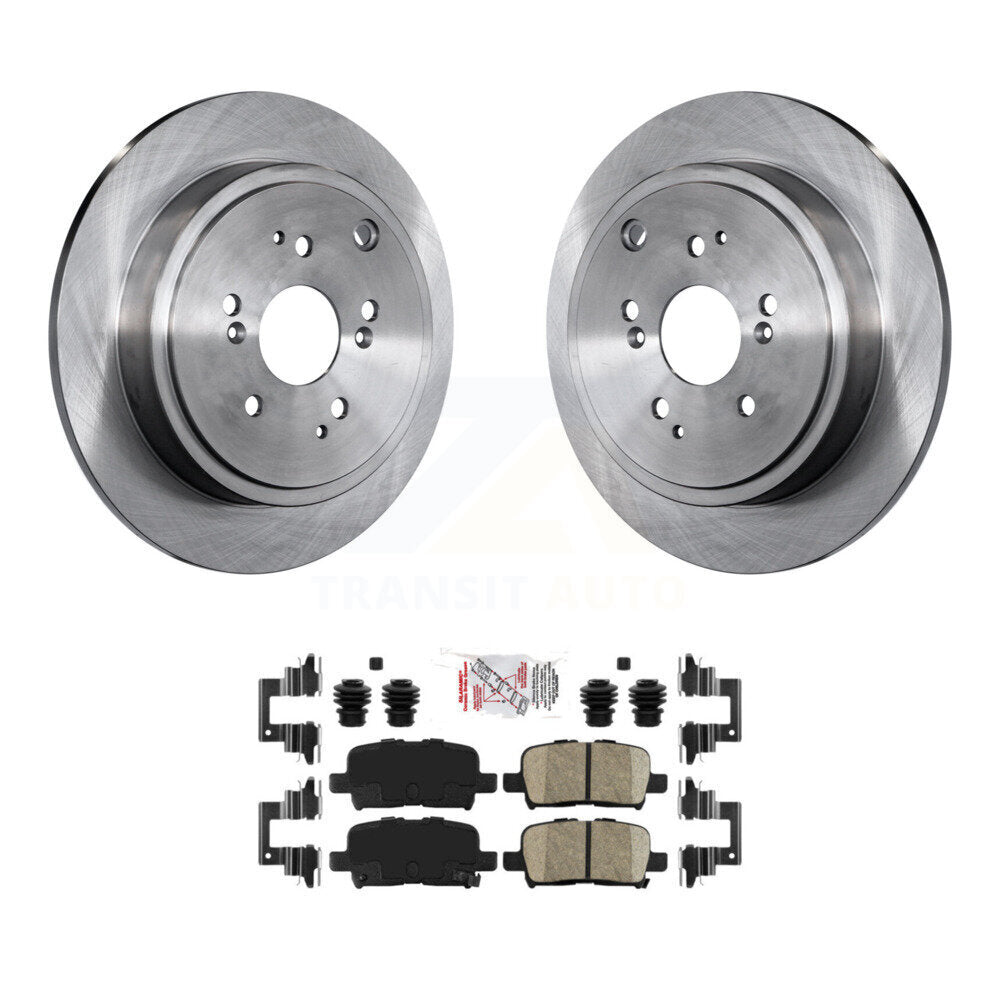 Rear Disc Brake Rotors And Ceramic Pads Kit For Honda Pilot Acura MDX K8A-100839