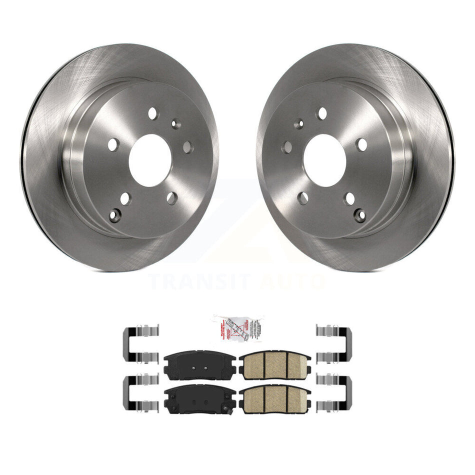 Rear Disc Brake Rotors And Ceramic Pads Kit For 2010-2017 Chevrolet Equinox GMC Terrain K8A-100845