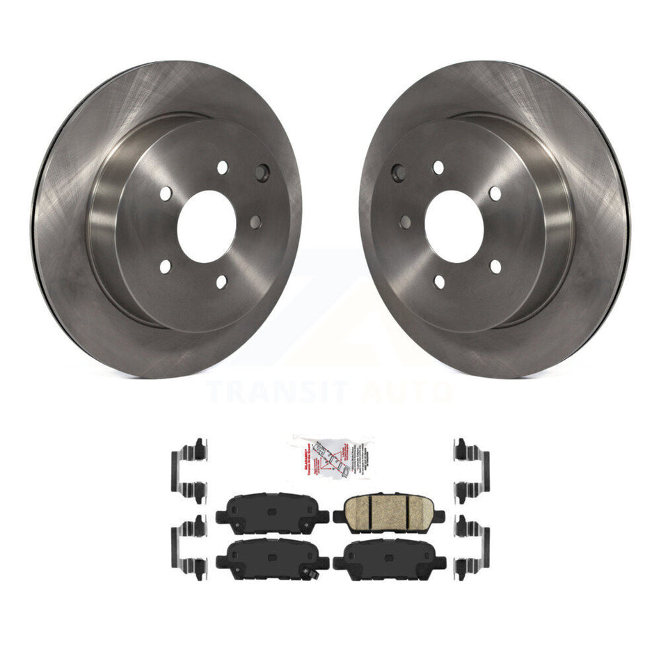 Rear Brake Rotor Ceramic Pad Kit For Nissan Murano INFINITI Pathfinder QX60 Q50 FX35 JX35 K8A-100847