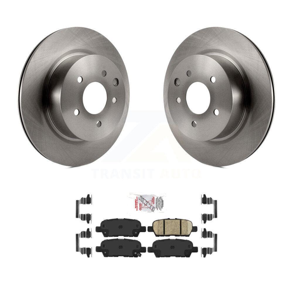 Rear Brake Rotors & Ceramic Pad Kit For INFINITI Nissan Maxima G37 QX50 EX35 370Z G35 M35 K8A-100851