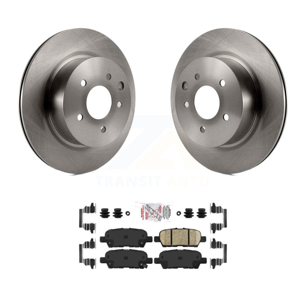 Rear Brake Rotors & Ceramic Pad Kit For INFINITI Nissan Maxima G37 QX50 EX35 370Z G35 M35 K8A-100852