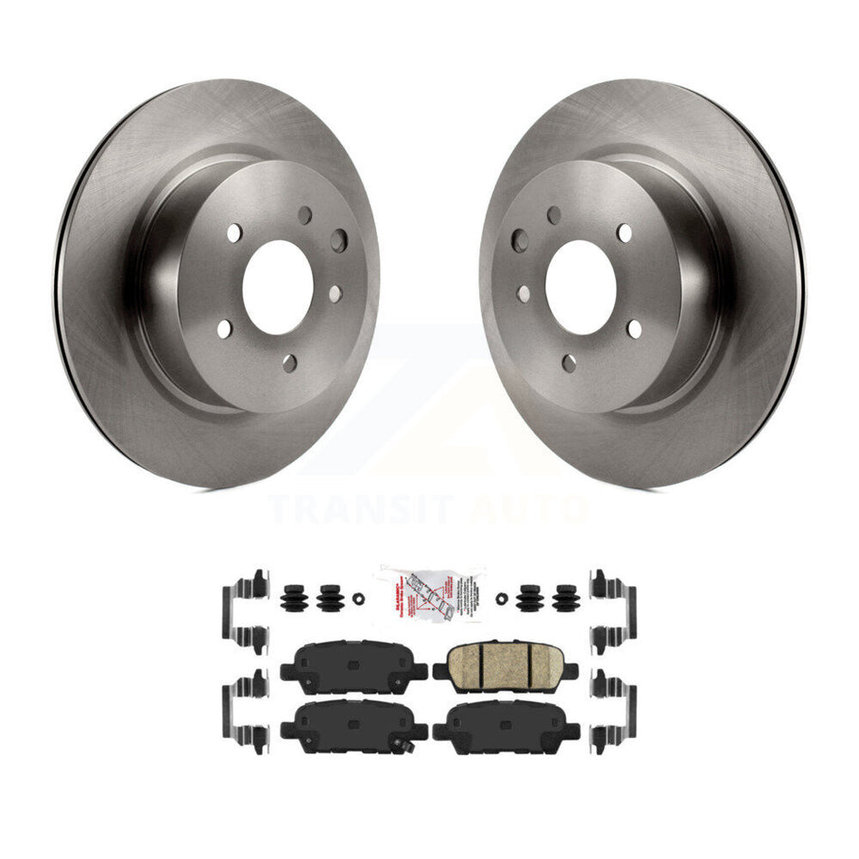 Rear Brake Rotors & Ceramic Pad Kit For INFINITI Nissan Maxima G37 QX50 EX35 370Z G35 M35 K8A-100852