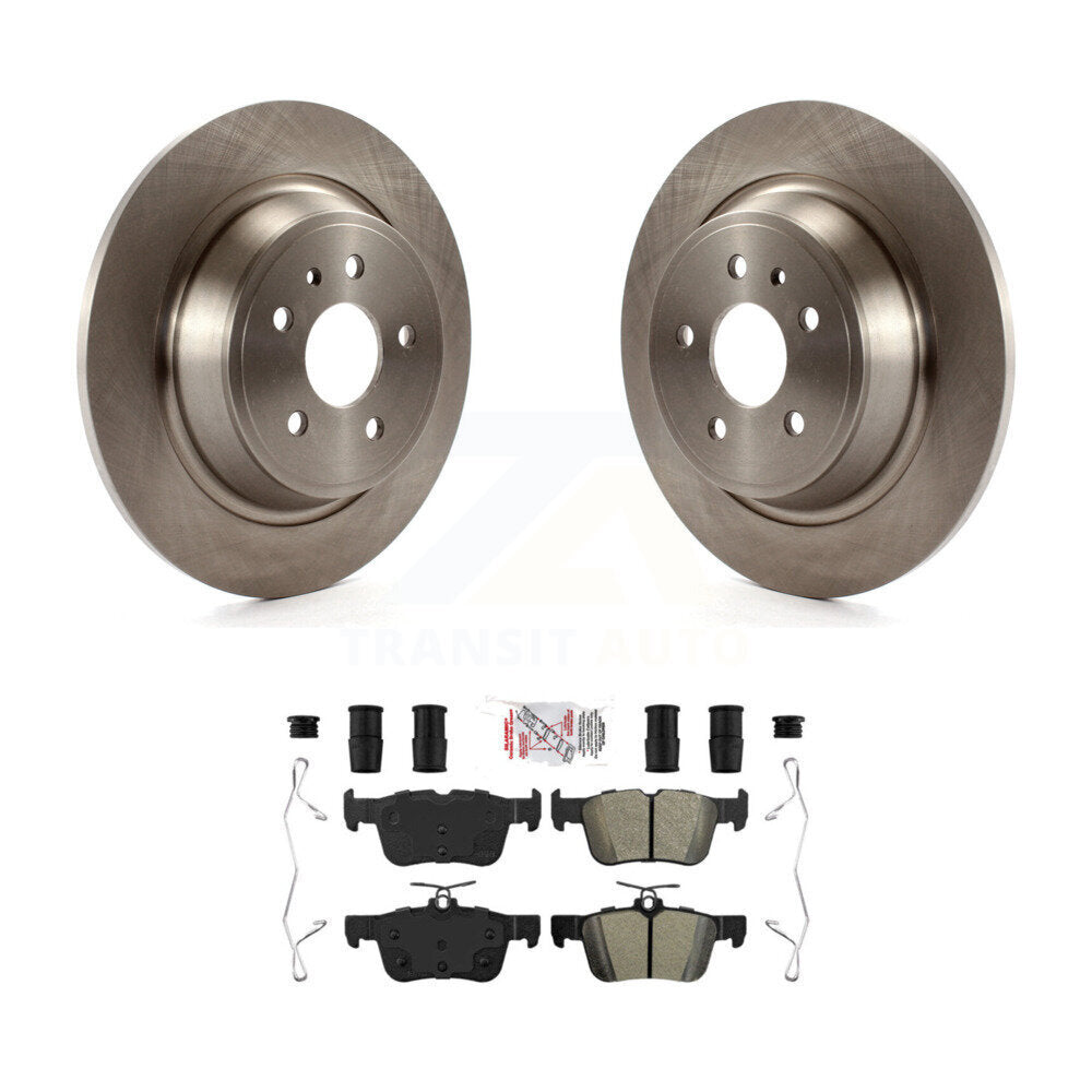 Rear Disc Brake Rotors & Semi-Metallic Pad Kit For Ford Escape Fusion Lincoln MKC MKX MKZ K8A-100863