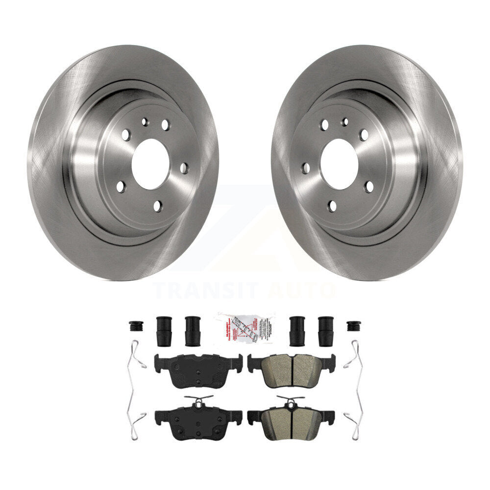 Rear Disc Brake Rotors And Semi-Metallic Pads Kit For Ford Fusion Lincoln MKZ K8A-100864