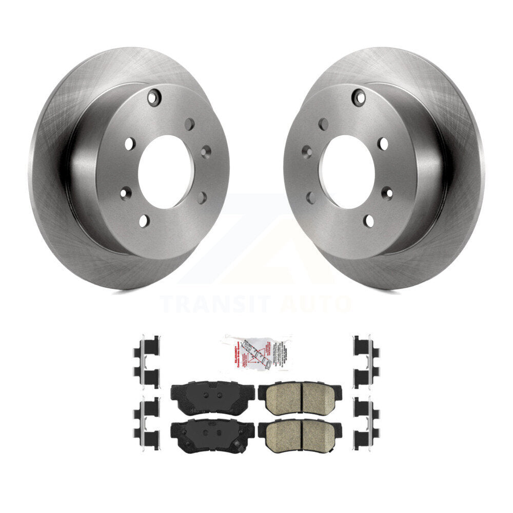 Rear Disc Brake Rotors And Ceramic Pads Kit For Hyundai Sonata Kia Optima Magentis K8A-100886