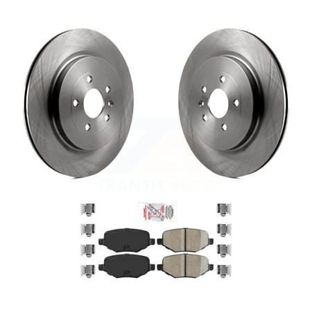 Rear Brake Rotor Ceramic Pad Kit For Ford Explorer Police Interceptor Utility Flex Taurus K8A-100897