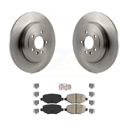 Rear Brake Rotor & Ceramic Pad Kit For Ford Explorer Edge Flex Lincoln Taurus MKX MKT MKS K8A-100898