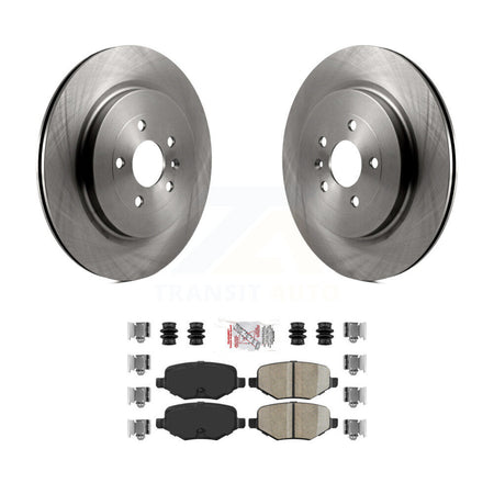 Rear Brake Rotor Ceramic Pad Kit For Ford Explorer Police Interceptor Utility Flex Taurus K8A-100899