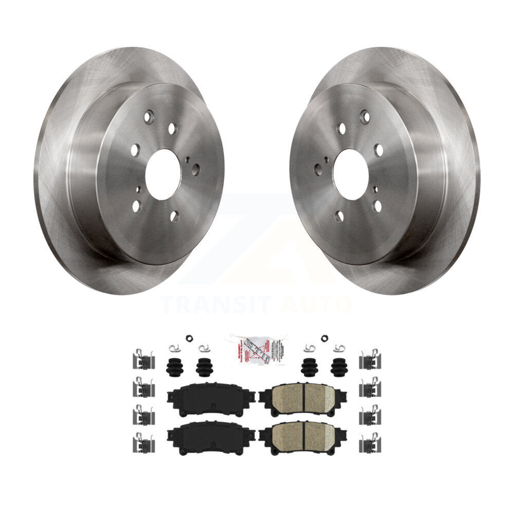 Rear Disc Brake Rotor And Ceramic Pad Kit For Toyota Sienna Highlander Lexus RX350 RX450h K8A-100906