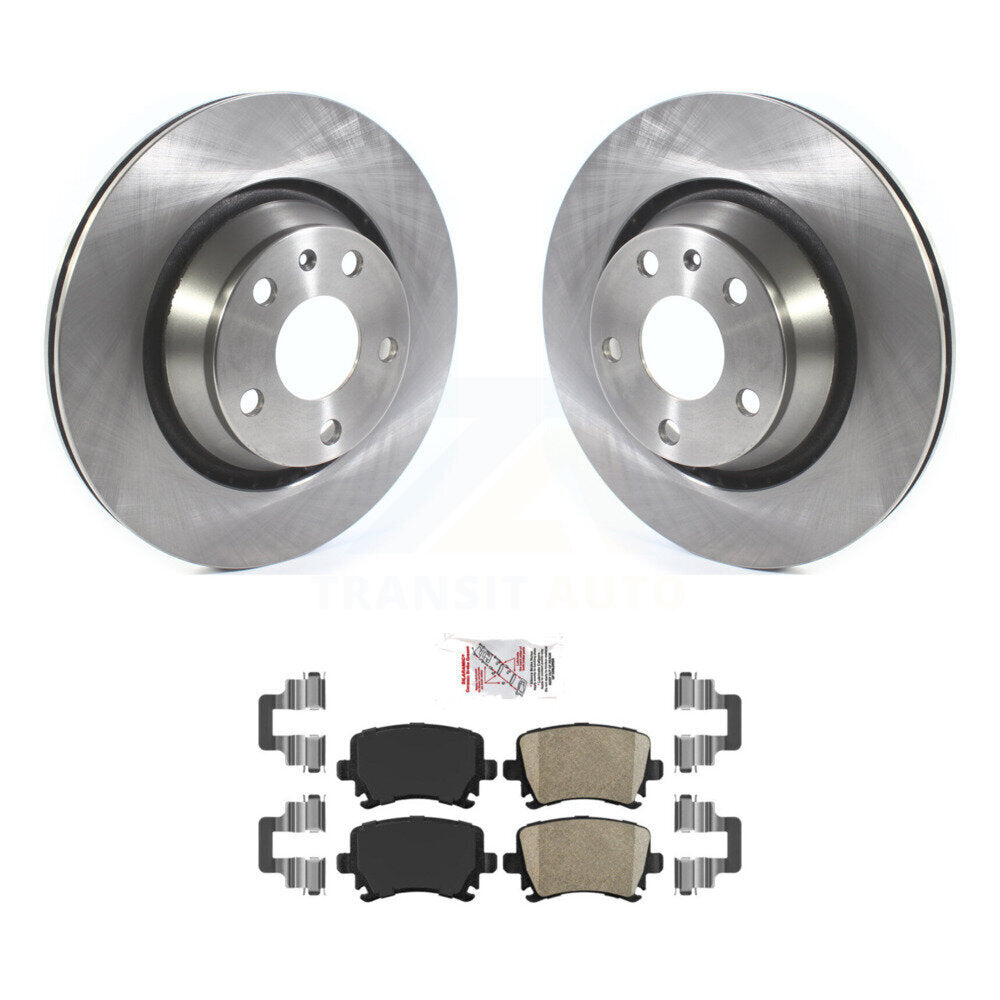 Rear Disc Brake Rotors And Ceramic Pads Kit For Audi TT Quattro TTS RS K8A-100920