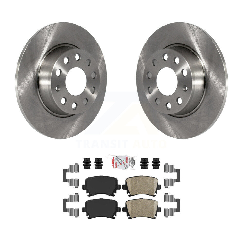 Rear Disc Brake Rotors And Ceramic Pads Kit For Volkswagen GTI Audi A3 Quattro K8A-100927
