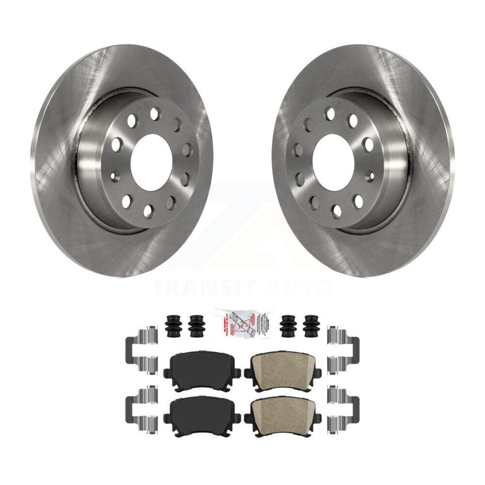 Rear Disc Brake Rotors And Ceramic Pads Kit For Volkswagen GTI Audi A3 Quattro K8A-100927