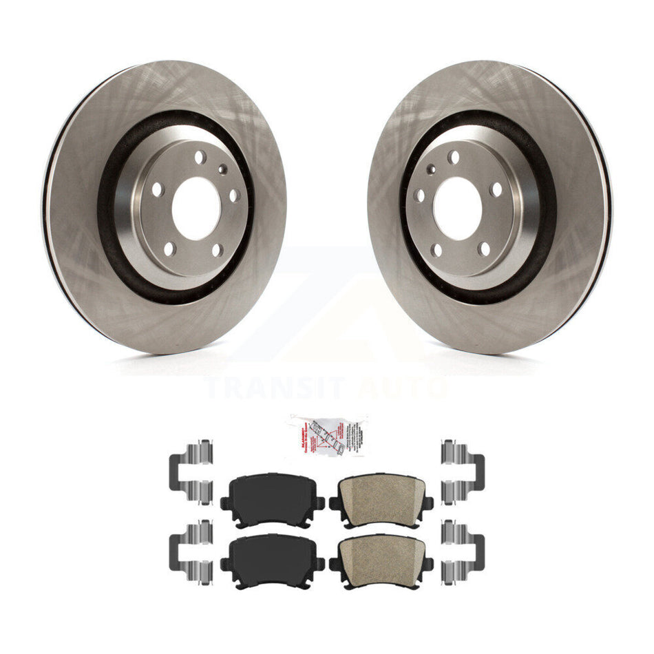 Rear Brake Rotor And Ceramic Pad Kit For 2006-2011 Audi A6 With 330mm Diameter K8A-100933