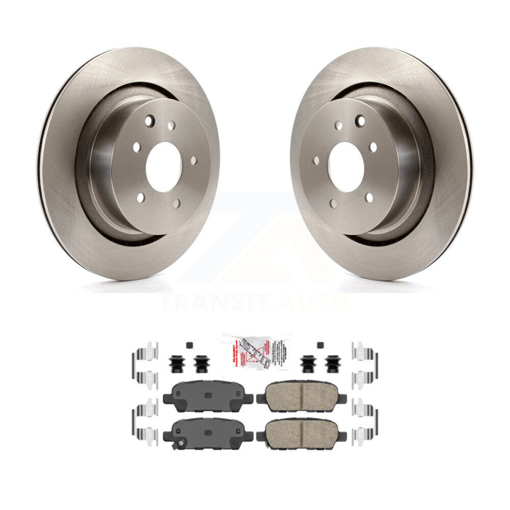 Rear Disc Brake Rotors And Ceramic Pads Kit For INFINITI G37 G35 Q60 K8A-100948
