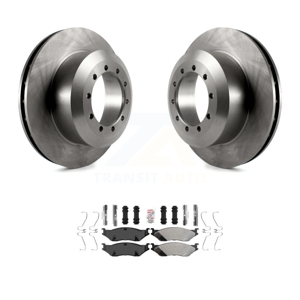 Rear Brake Rotor & Semi-Metallic Pad Kit For Ford F-53 Motorhome Chassis E-550 Super Duty K8A-100951