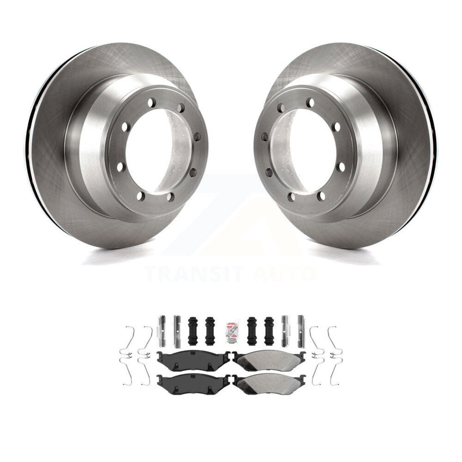 Rear Brake Rotor & Semi-Metallic Pad Kit For 2003 Ford F-550 Super Duty With 8 Lug Wheels K8A-100955
