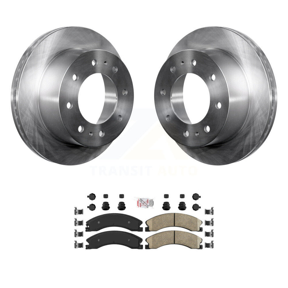 Rear Brake Rotor Ceramic Pad Kit For GMC Chevrolet Sierra 2500 HD Silverado 3500 Suburban K8A-100964