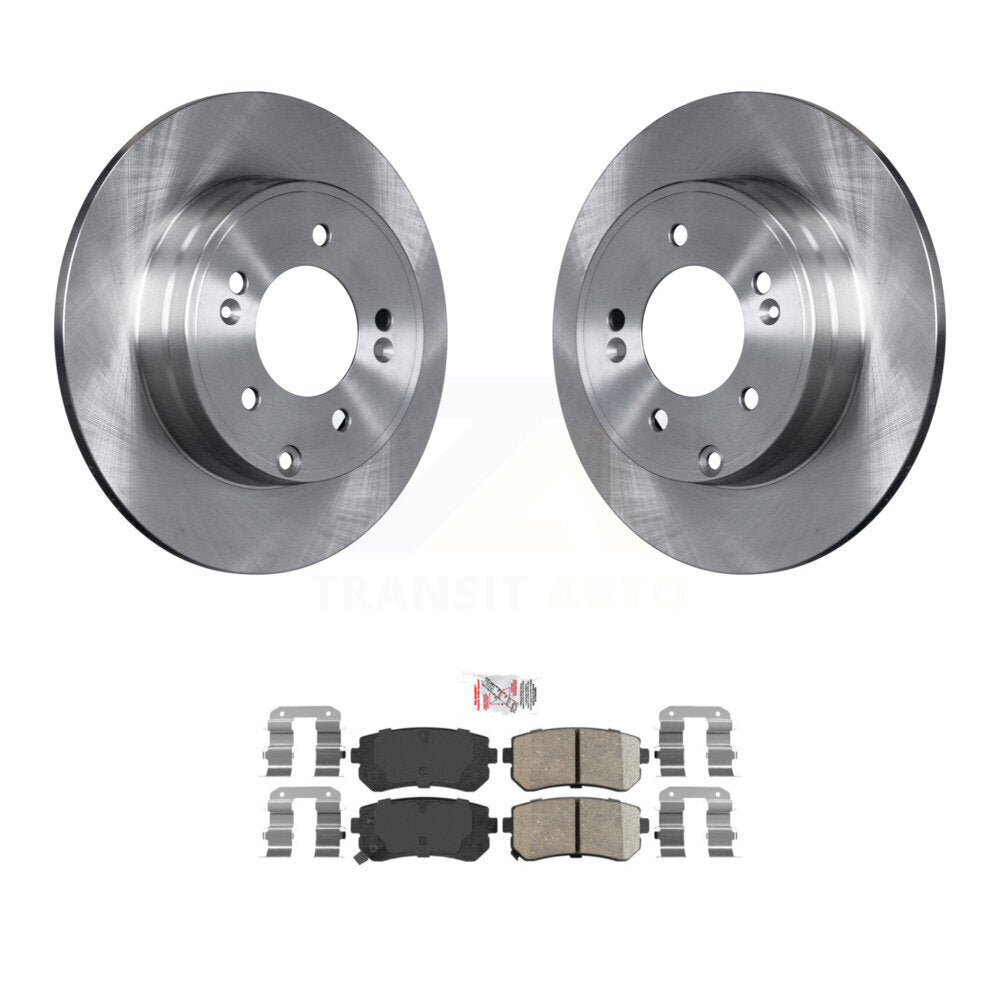 Rear Disc Brake Rotors And Ceramic Pads Kit For Hyundai Tucson Sonata Kia Cadenza K8A-100981