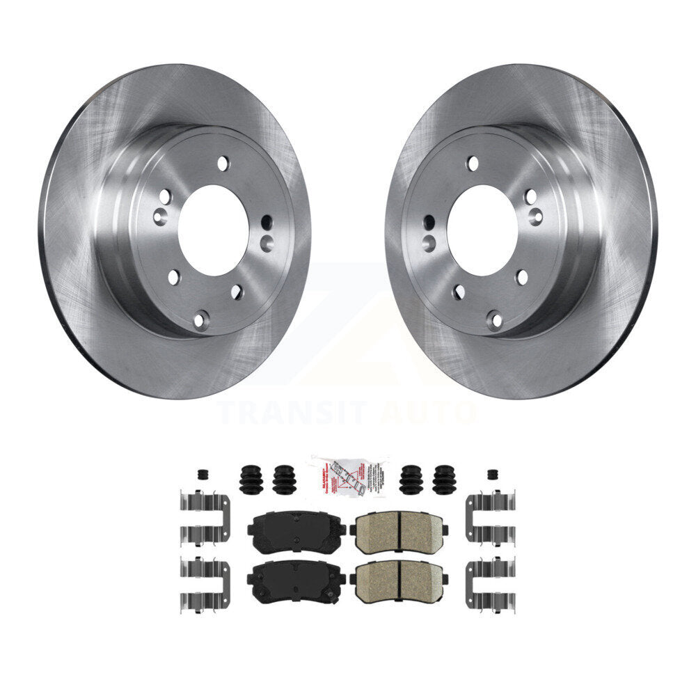 Rear Disc Brake Rotors And Ceramic Pads Kit For Hyundai Tucson Sonata Kia Cadenza K8A-100983