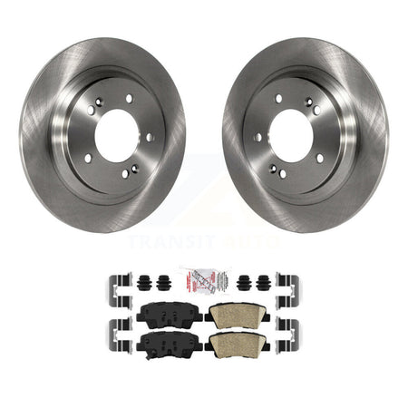 Rear Disc Brake Rotors And Ceramic Pads Kit For Kia Optima Hyundai Sonata Soul EV Cadenza K8A-100986