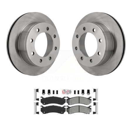 Rear Brake Rotor Semi-Metallic Pad Kit For Chevrolet GMC Sierra 2500 HD Silverado 3500 XL K8A-100988