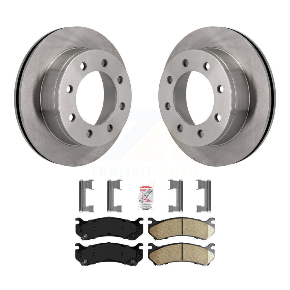Rear Brake Rotors Ceramic Pad Kit For Chevrolet GMC Sierra 2500 HD Silverado 3500 Classic K8A-100989