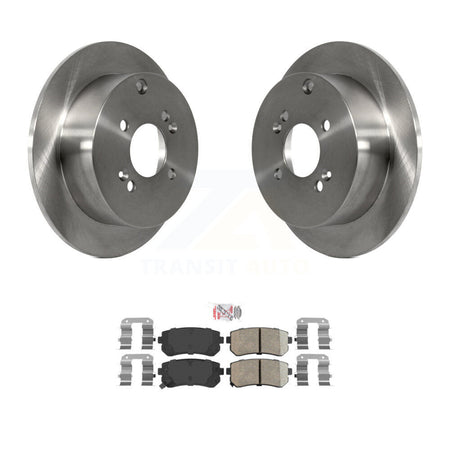 Rear Disc Brake Rotors And Ceramic Pads Kit For 2006-2010 Hyundai Accent Kia Rio5 Rio K8A-101000